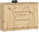 Komoda do salonu 101 cm 2 drzwi 3 szuflady 4 półki pojemna - dąb artisan 1