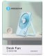 Wentylator biurkowy 12.5cm bezprzewodowy silny wiatr, przenośny cichy 6