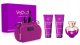 SET VERSACE Dylan Purple Pour Femme EDP spray 100ml + SHOWER GEL 100ml +  BODY LOTION 100ml + kosmetyczka 1