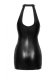 F278 Snake wetlook mini-dress with front zipper L 3