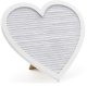 Tablica z literami Serce, mix, 31x29cm 1