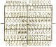 Tablica z literami Serce, mix, 31x29cm 1