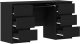 Biurko vidaXL Czarne 140 cm x 50 cm 5