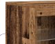 vidaXL Bufet z lampkami LED Stare drewno 163x37x100 cm Drewno inżynieryjne, Bufet z lampkami LED Stare drewno 41x37x100 cm 9