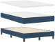 vidaXL Łóżko Box Spring z Materacem Granatowym 120x200 cm Tkanina 5
