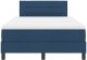 vidaXL Łóżko Box Spring z Materacem Granatowym 120x200 cm Tkanina 7