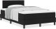 vidaXL Łóżko Box Spring z materacem czarne 120x200 cm tkanina 4