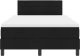 vidaXL Łóżko Box Spring z materacem czarne 120x200 cm tkanina 8