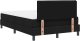 vidaXL Łóżko Box Spring z materacem czarne 120x200 cm tkanina 10