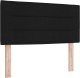 vidaXL Łóżko Box Spring z materacem Czarne 100x200 cm Tkanina 6