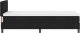 vidaXL Łóżko Box Spring z materacem Czarne 100x200 cm Tkanina 8