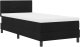 vidaXL Łóżko Box Spring z materacem Czarne 90x200 cm Tkanina 3