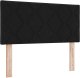 vidaXL Łóżko na sprężynach z materacem Czarny 90x200 cm Tkanina 7