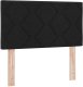 vidaXL Łóżko Box Spring z materacem Czarny 120x200 cm Tkanina 7