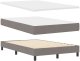 vidaXL Łóżko skrzyniowe z materacem taupe 120x200 cm Tkanina 6