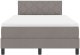 vidaXL Łóżko skrzyniowe z materacem taupe 120x200 cm Tkanina 8