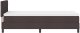 vidaXL Łóżko Box Spring z materacem ciemny brąz 90x200 cm tkanina 9