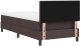 vidaXL Łóżko Box Spring z materacem ciemny brąz 90x200 cm tkanina 10