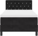 Łóżko Box Spring z materacem vidaXL Czarne 100x200 cm Aksamitne 7