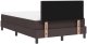 vidaXL Łóżko Box Spring z materacem Brązowe 120x190 cm Tkanina 10