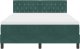vidaXL Łóżko kontynentalne z materacem Zielone 140x190 cm Aksamit 7