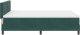 vidaXL Łóżko kontynentalne z materacem Zielone 140x190 cm Aksamit 8