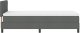 vidaXL Łóżko Box Spring z Materacem Ciemnoszary 100x200 cm Tkanina 9