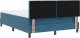 Łóżko z materacem vidaXL z box spring w ciemnym niebieskim 140x190 cm aksamit 8