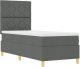 vidaXL Łóżko z materacem Ciemnoszare 80x200 cm Tkanina 6