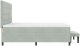 vidaXL Łóżko z box spring z materacem i ławką jasnoszarym 200x200 cm 9