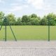vidaXL Ogrodzenie z siatki łańcuchowej z 13 słupkami flanged 1.2x25 m ze stali ocynkowanej 1