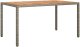 vidaXL Szary stół do jadalni na świeżym powietrzu 150x90x75 cm polirattan 2
