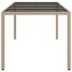 vidaXL Stół Ogrodowy Beżowy 190x90x75 cm Polirattan 6