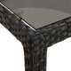 vidaXL Czarny stół do jadalni 250x100x75 cm Polirattan 6