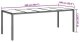 vidaXL Czarny stół do jadalni 250x100x75 cm Polirattan 7