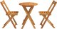 vidaXL 3-częściowy Składany Zestaw Bistro Drewno Akacjowe 4