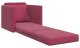 vidaXL Sofa Łóżko 2-w-1 Czerwony Wino 74x77x81 cm Aksamit 6