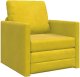 vidaXL Sofa Łóżko 2-w-1 Ciemnożółty 74x77x81 cm Welur 2