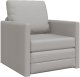 vidaXL Sofa łóżko 2-w-1 Chmurka Szary 74x77x81 cm Tkanina 2