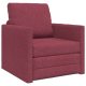vidaXL Sofa łóżko 2 w 1 Czerwony winny 74x77x81 cm Tkanina 3