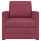 vidaXL Sofa łóżko 2 w 1 Czerwony winny 74x77x81 cm Tkanina 7