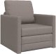 vidaXL Sofa łóżko 2 w 1 taupe 74x77x81 cm tkanina 2