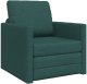 vidaXL Sofa łóżko 2 w 1 ciemnozielona 74x77x81 cm z materiału 2