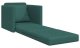 vidaXL Sofa łóżko 2 w 1 ciemnozielona 74x77x81 cm z materiału 5