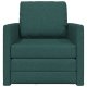vidaXL Sofa łóżko 2 w 1 ciemnozielona 74x77x81 cm z materiału 6