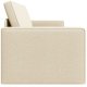 vidaXL Podłogowa Sofa Łóżko 2-w-1 Kremowa 245x150x60,5 cm Tkanina 8
