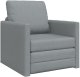 vidaXL Sofa łóżko 2 w 1 jasnoszare 74x77x81 cm Tkanina 2