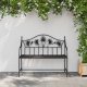 vidaXL Vintage Metal Bench Czarny Stal malowana proszkowo Standard 3