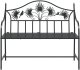 vidaXL Vintage Metal Bench Czarny Stal malowana proszkowo Standard 4