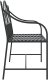 vidaXL Vintage Metal Bench Czarny Stal malowana proszkowo Standard 5